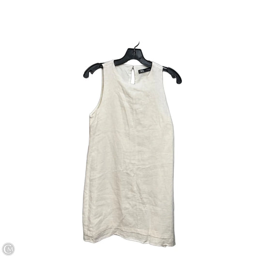 Dress Casual Short By Zara In Cream, Size: Xs