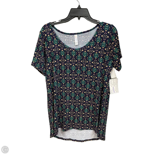 Top Short Sleeve By Lularoe In Multi-colored, Size: L