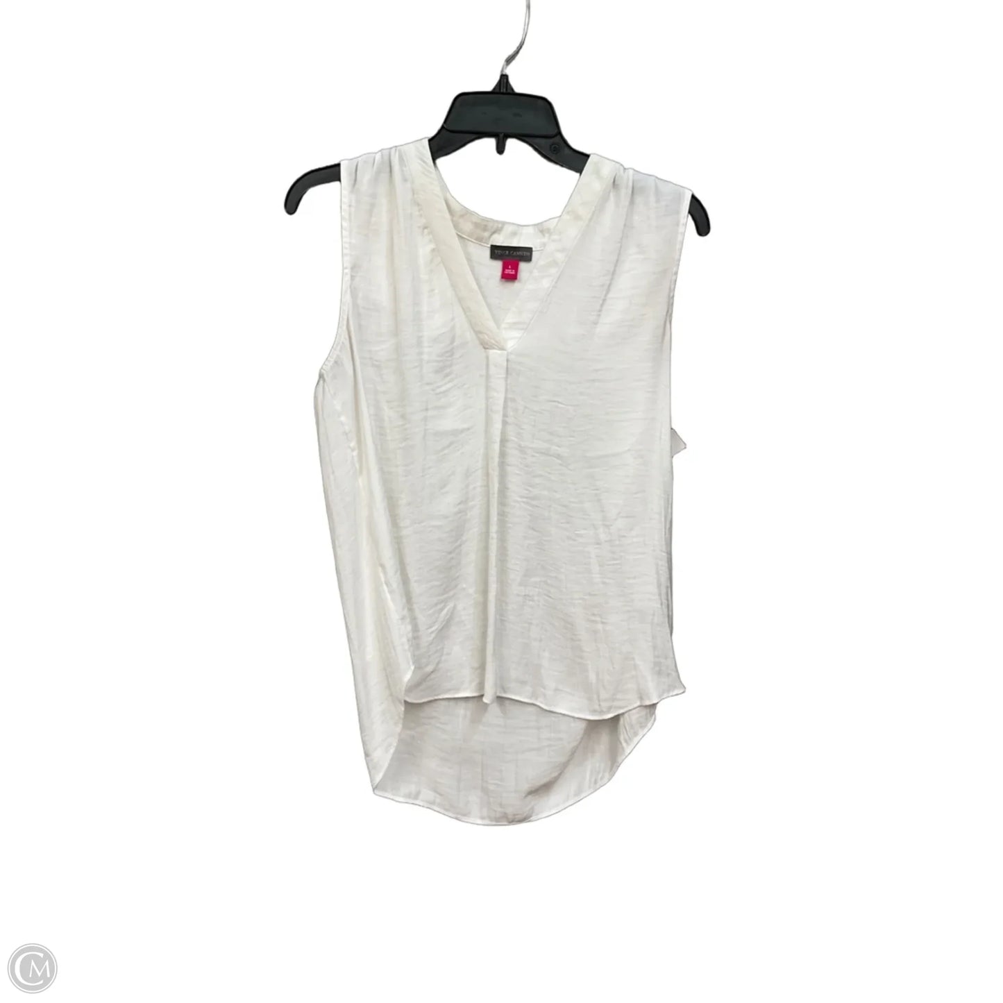 Blouse Sleeveless By Vince Camuto In White, Size: L