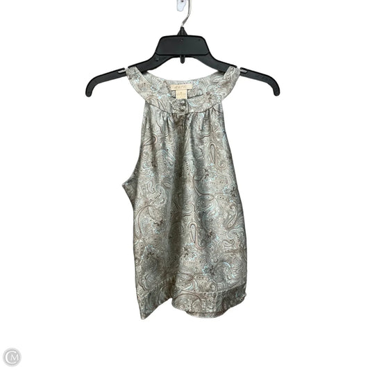Top Sleeveless By Aura In Teal, Size: M