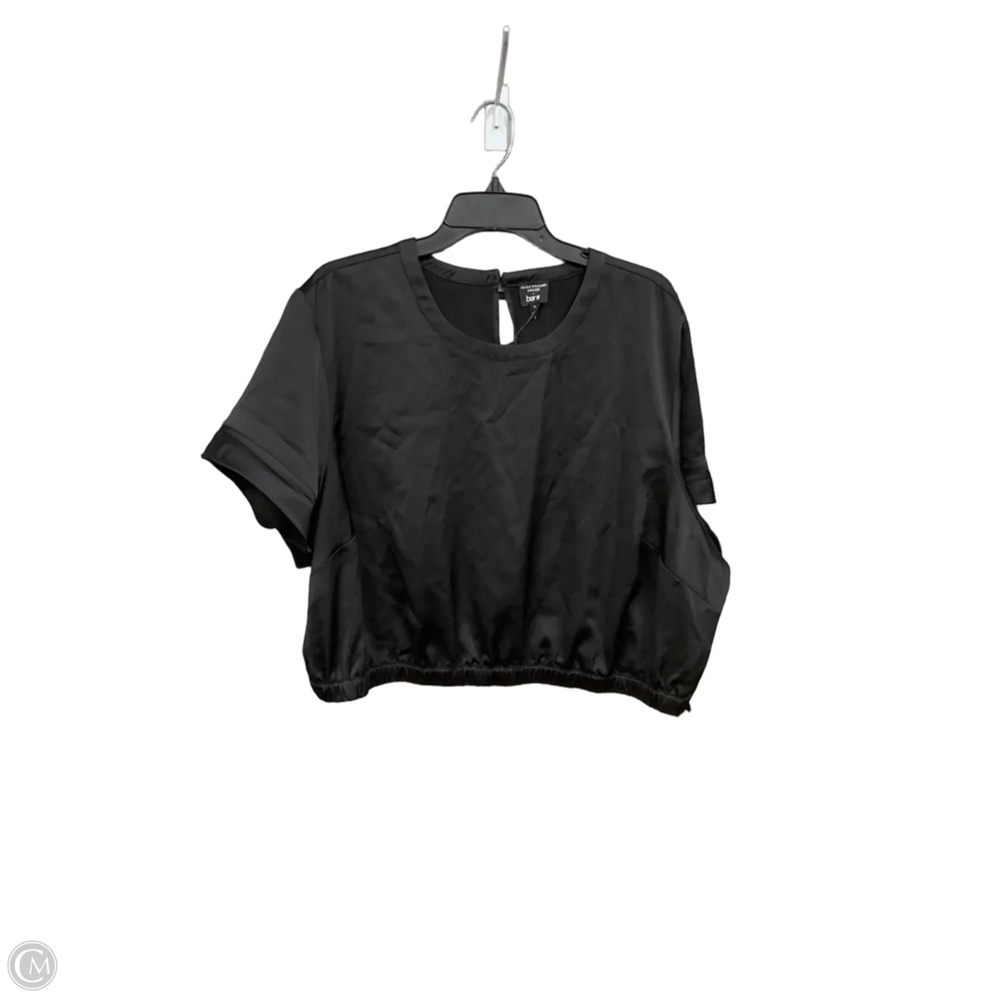 Top Short Sleeve By Bar Iii In Black, Size: 2x