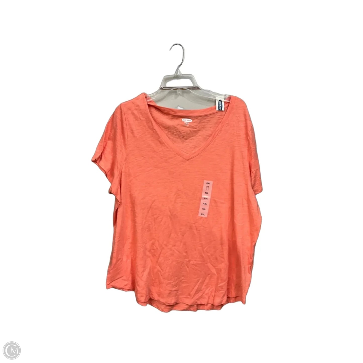 Top Short Sleeve By Old Navy In Orange, Size: Xxl