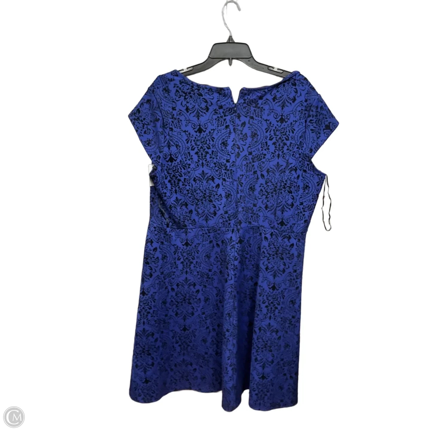 Dress Casual Short By Clothes Mentor In Blue, Size: 3x