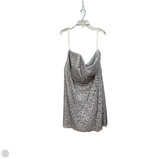 Dress Party Short By Clothes Mentor In Grey, Size: 3x