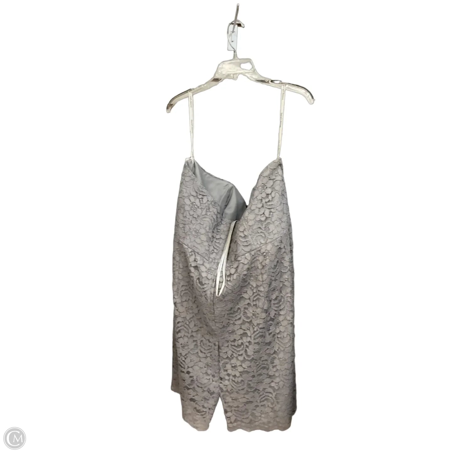 Dress Party Short By Clothes Mentor In Grey, Size: 3x