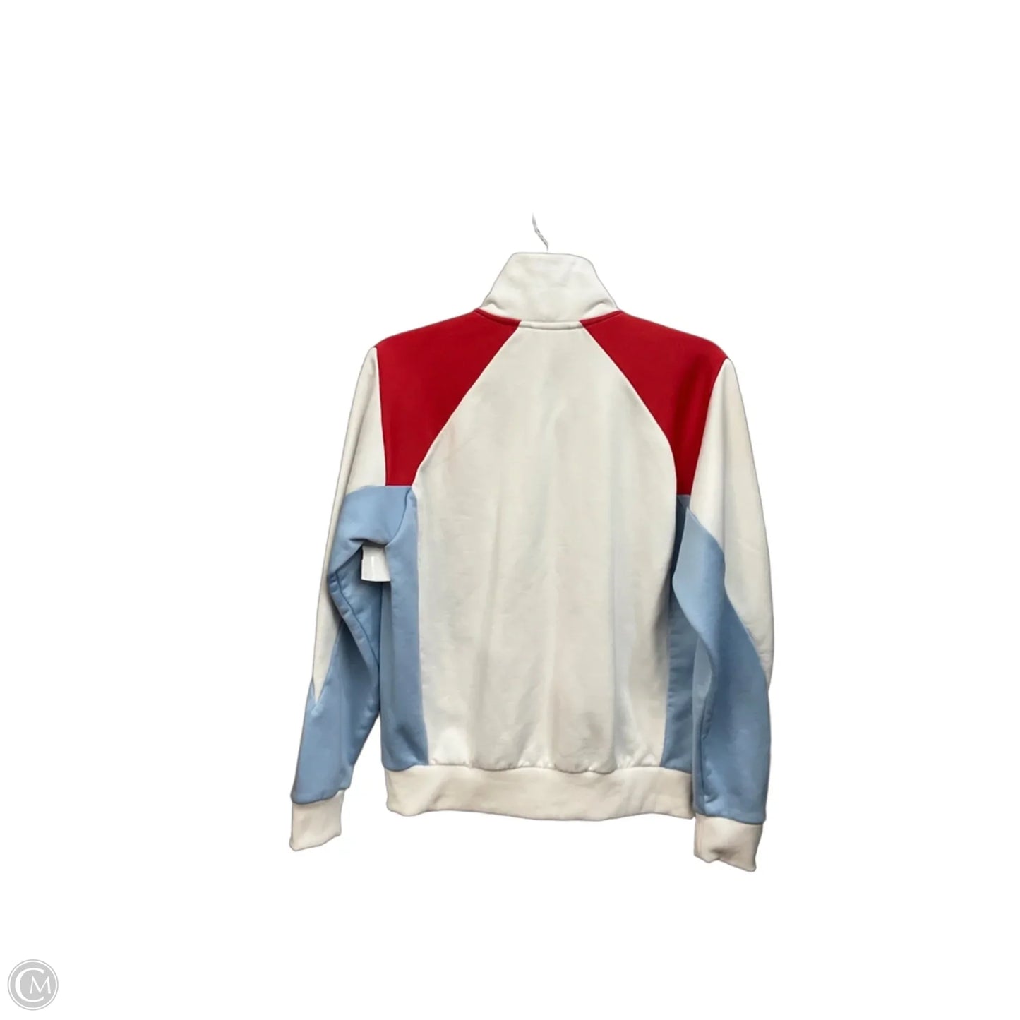 Athletic Jacket By Puma In Blue Red & White, Size: M