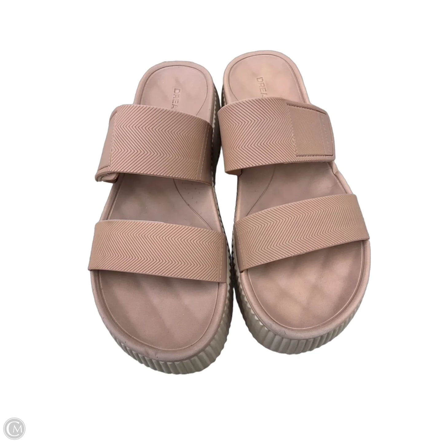 Sandals Heels Platform By Dream Pairs In Brown, Size: 8