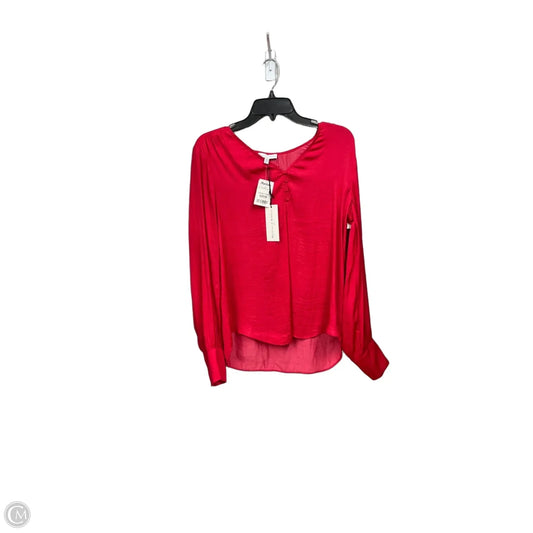 Blouse Long Sleeve By Maison Damelie In Pink, Size: M