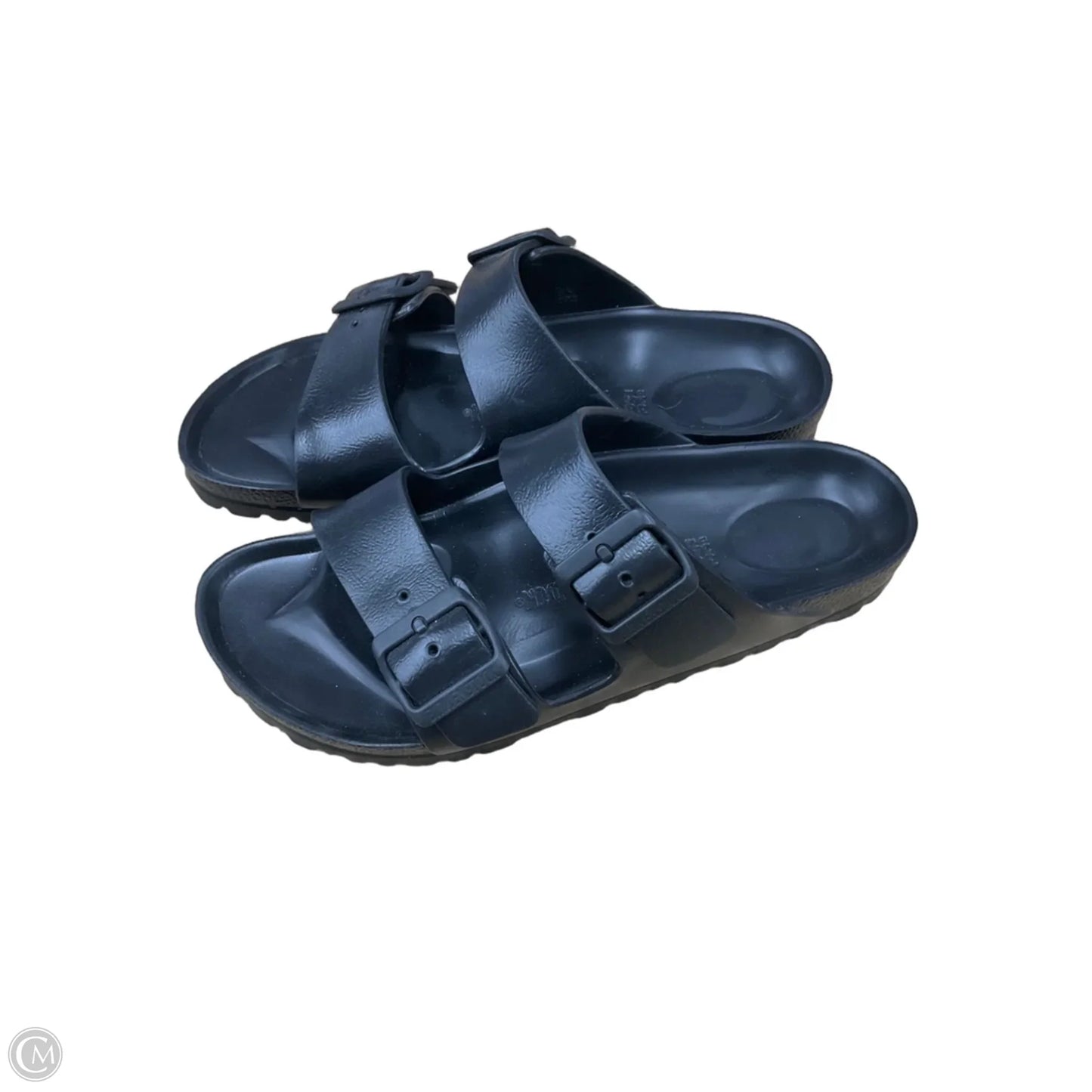 Sandals Flats By Birkenstock In Black, Size: 7