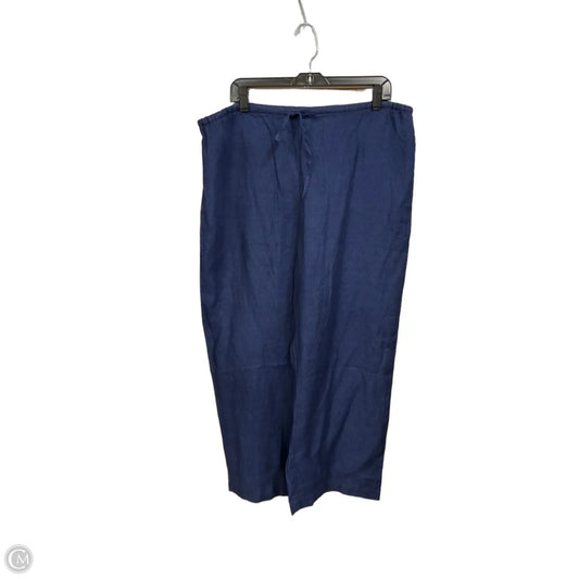 Pants Linen By Haven In Blue Denim, Size: 16