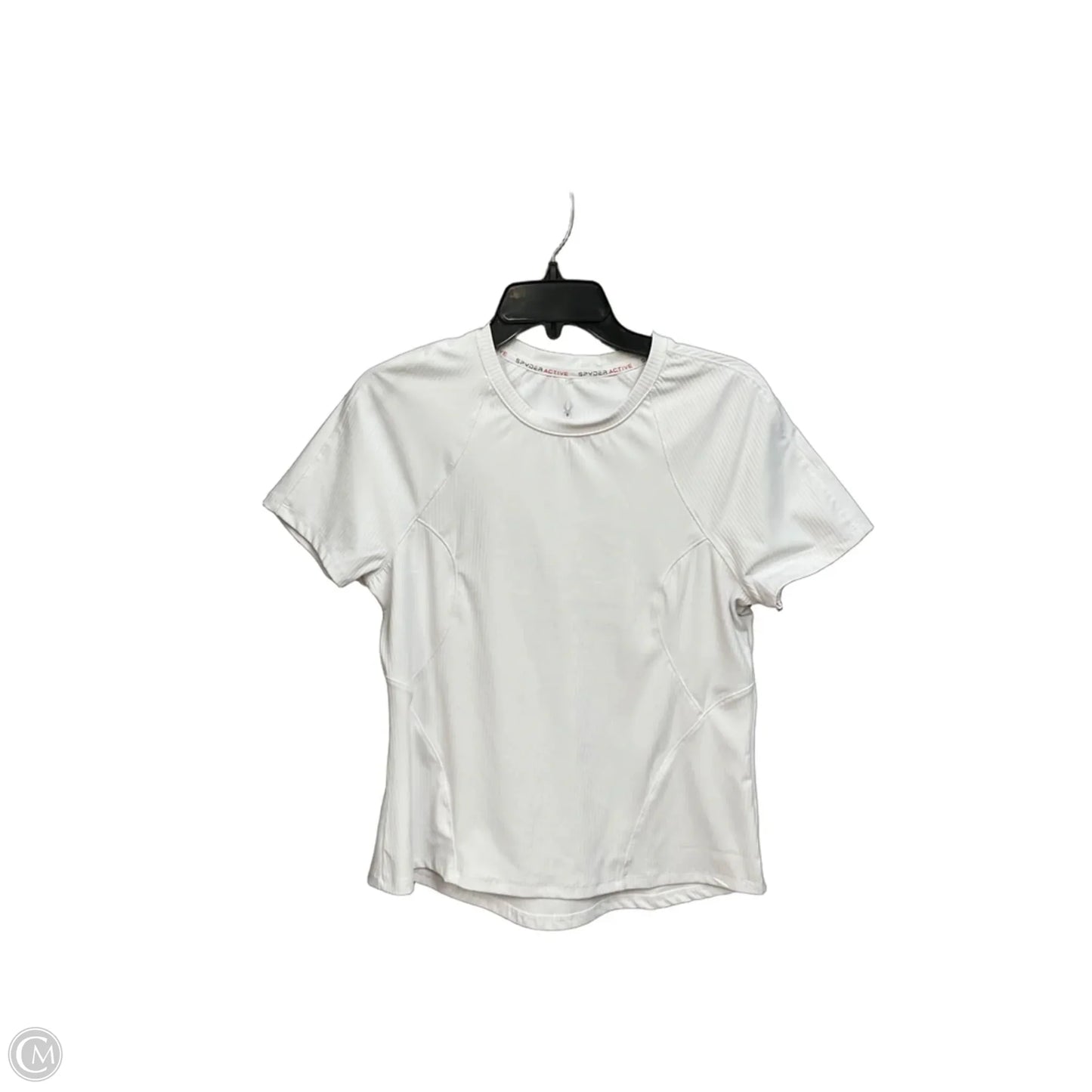 Athletic Top Short Sleeve By Spyder In White, Size: M