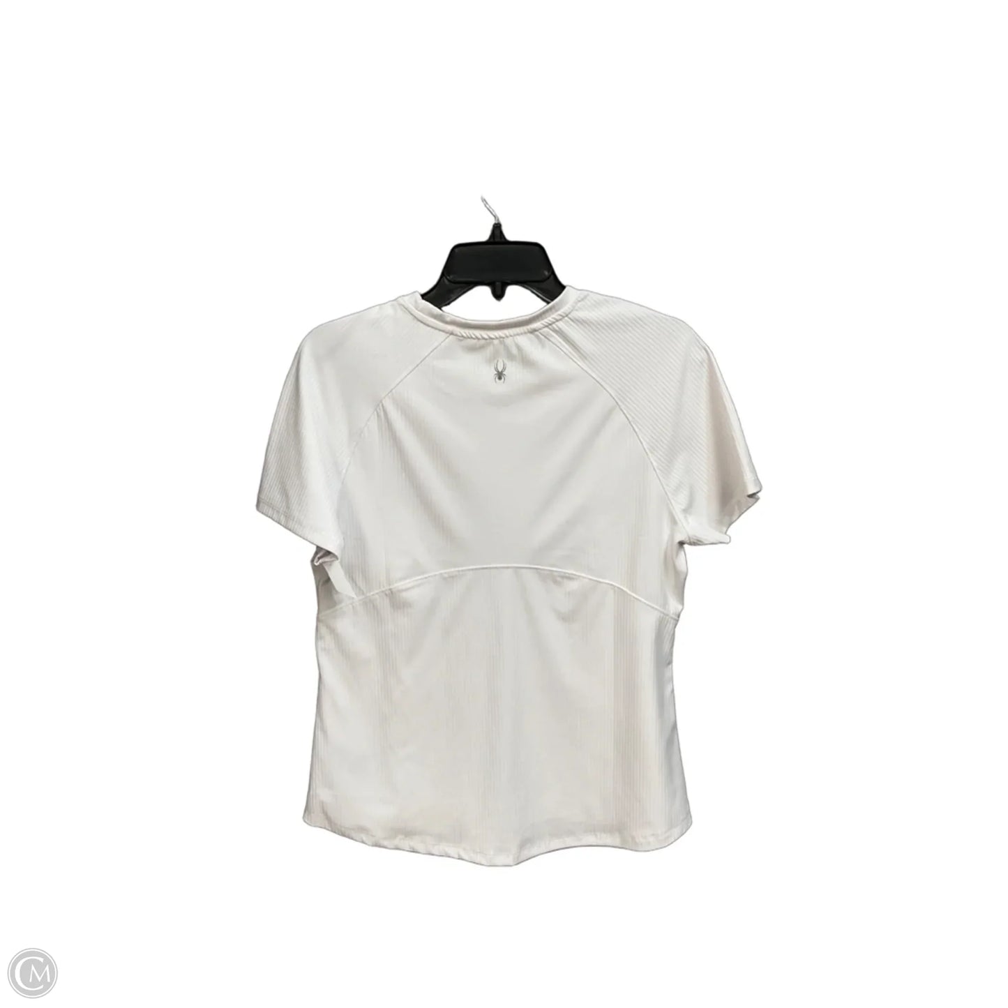 Athletic Top Short Sleeve By Spyder In White, Size: M