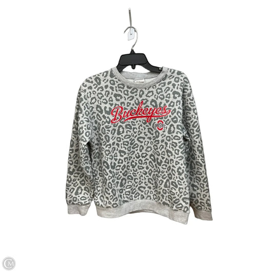 Athletic Sweatshirt Crewneck By Hanes In Grey, Size: S