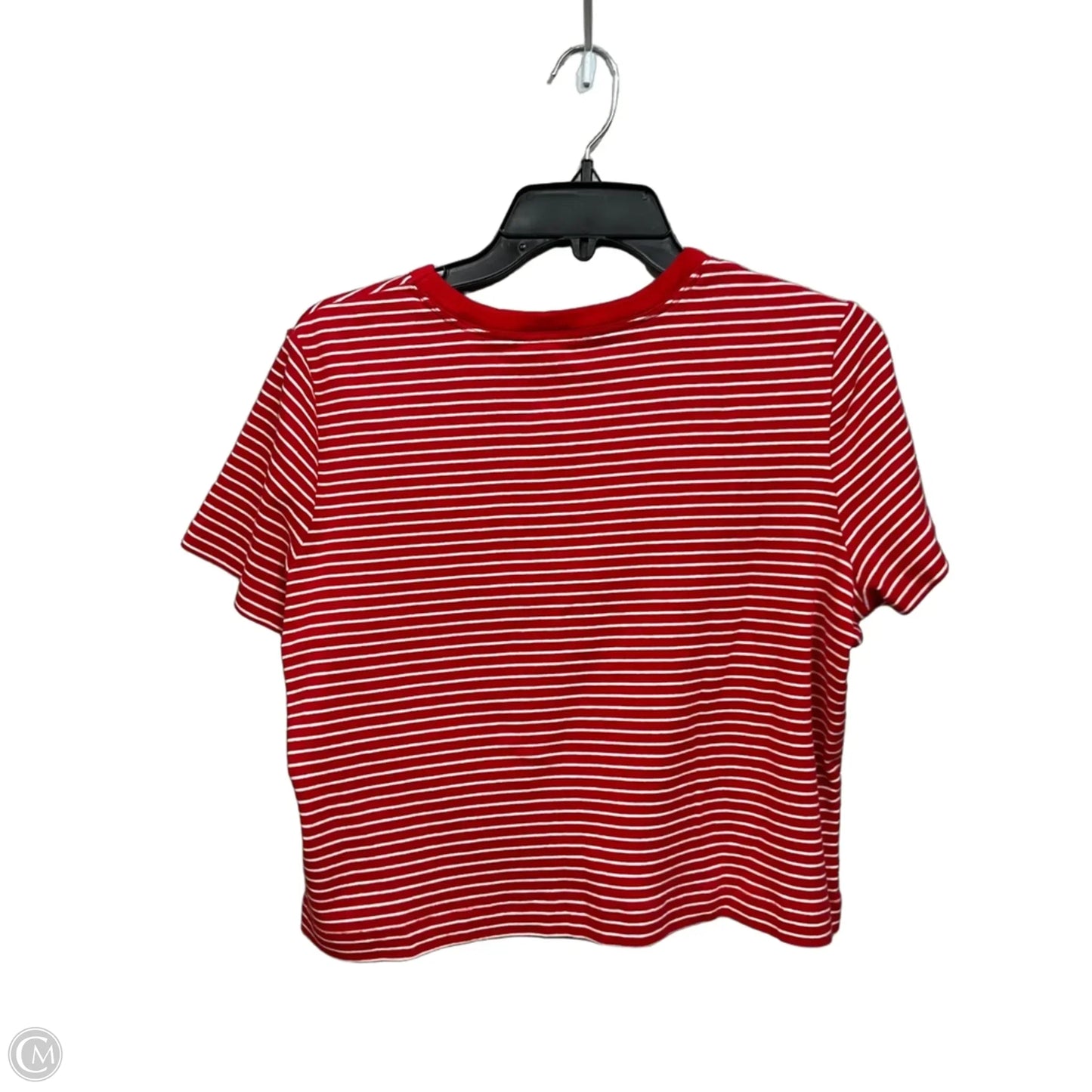 Top Short Sleeve By Lands End In Red, Size: L