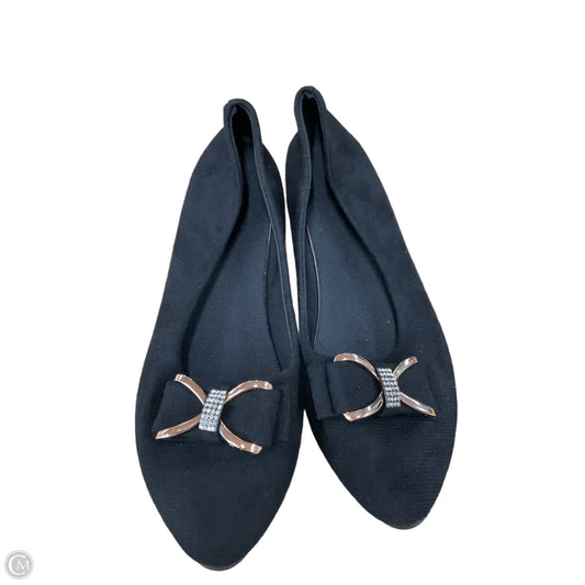 Sandals Flats By Clothes Mentor In Black, Size: 9