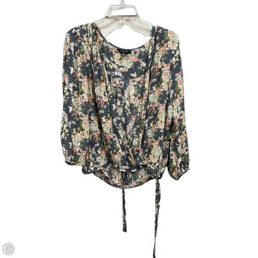 Top 3/4 Sleeve By Lucky Brand In Multi-colored, Size: L