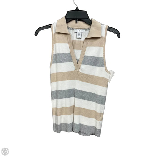 Top Sleeveless By Halston Heritage In Tan, Size: Xs
