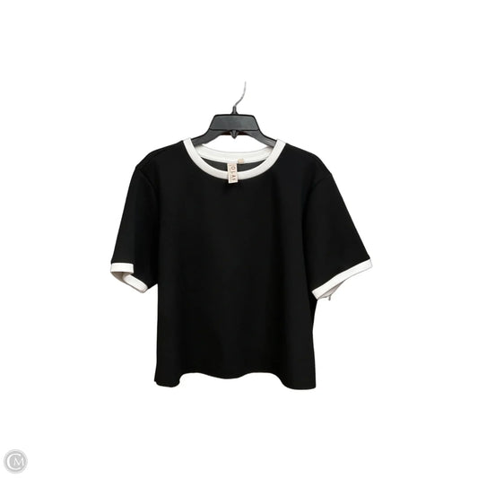 Top Short Sleeve By Dolan Left Coast In Black, Size: L