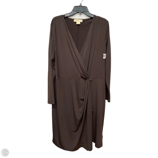 Dress Casual Short By Michael By Michael Kors In Brown, Size: 2x