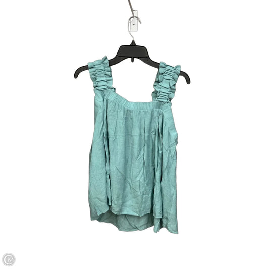 Top Sleeveless By Arula In Teal, Size: 1x