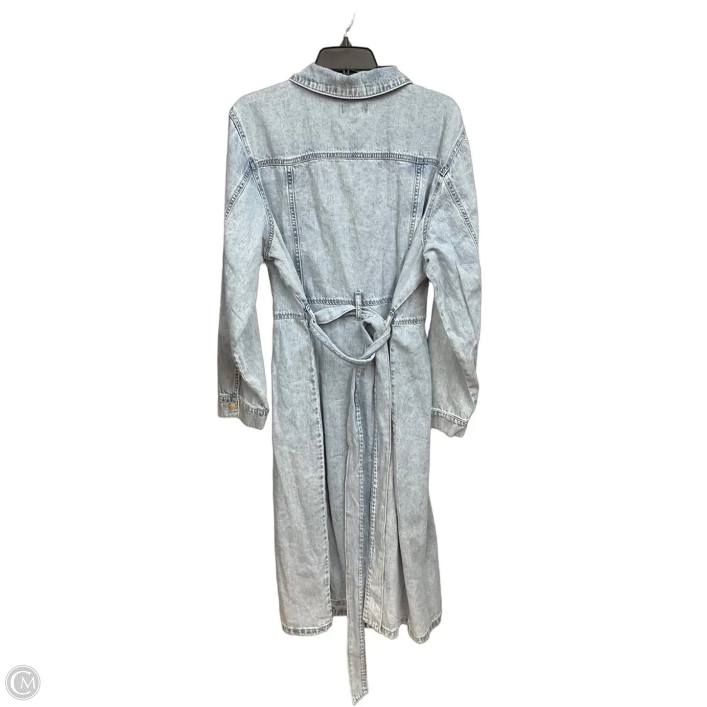 Dress Casual Midi By Ava & Viv In Blue Denim, Size: Xxl