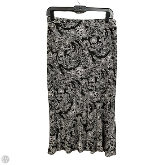 Skirt Maxi By Ann Taylor In Black & White, Size: 4