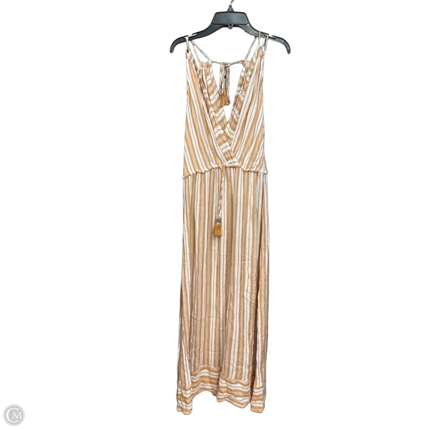 Dress Casual Maxi By Blue Island In Tan, Size: S