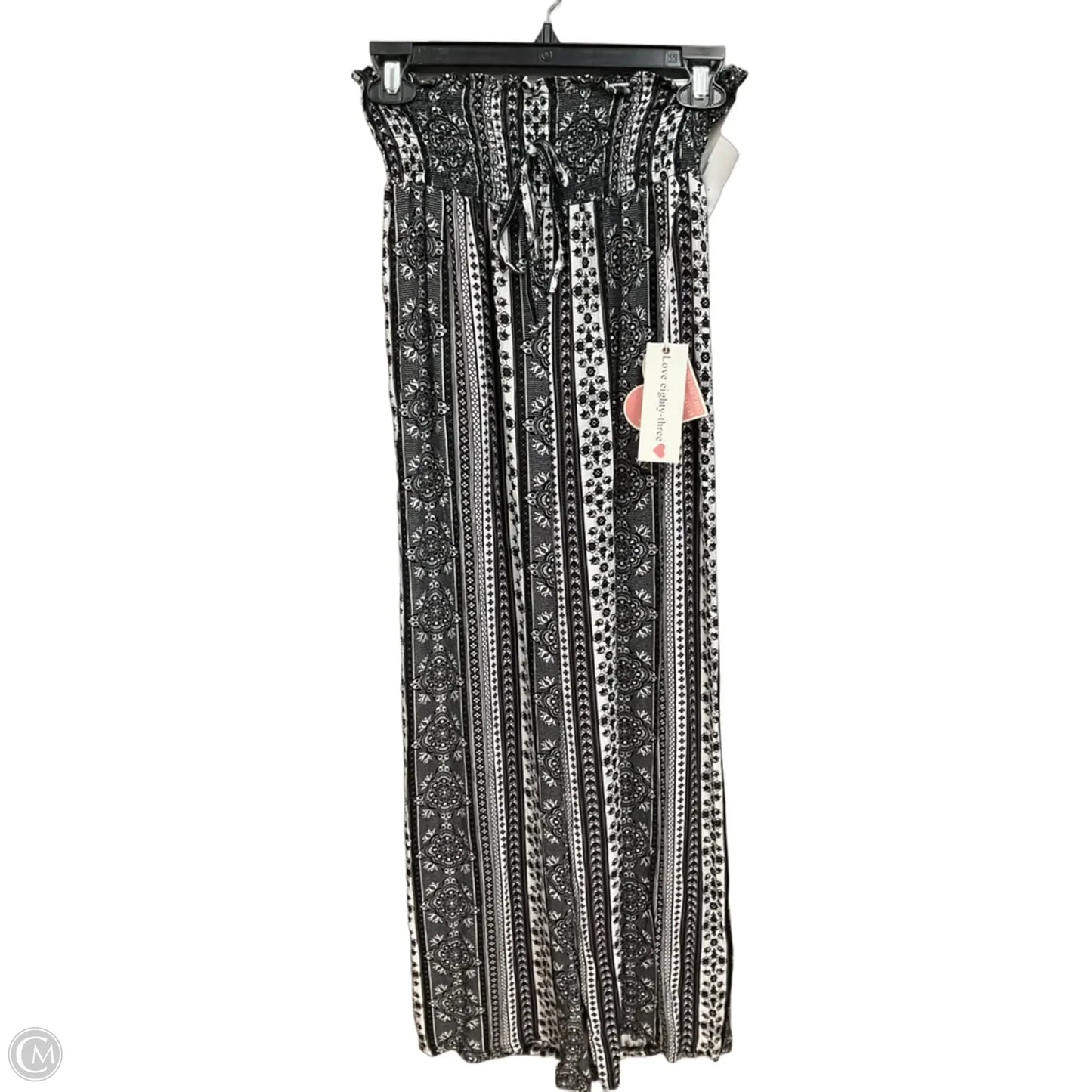 Pants Lounge By Clothes Mentor In Black & White, Size: 8