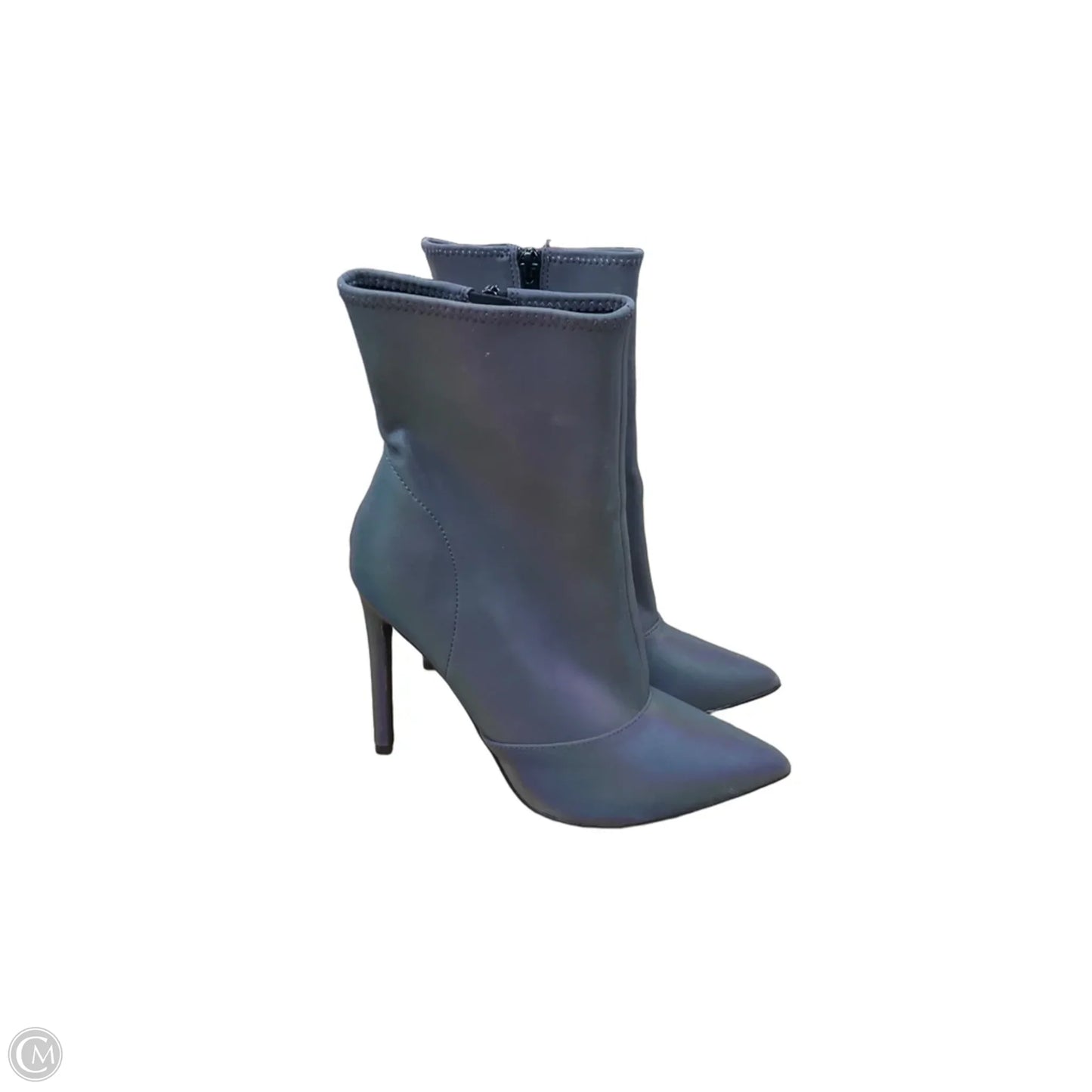 Boots Ankle Heels By Steve Madden In Grey, Size: 7.5