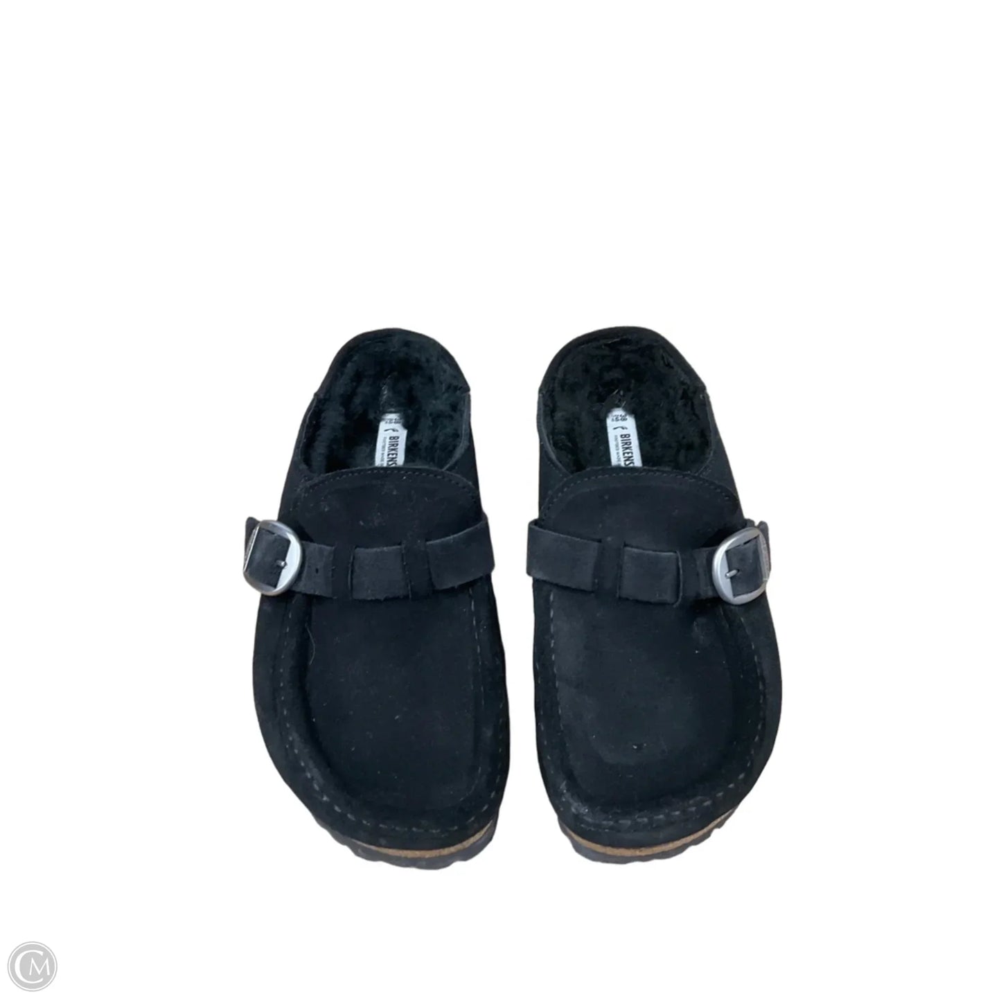 Sandals Flats By Birkenstock In Black, Size: 7