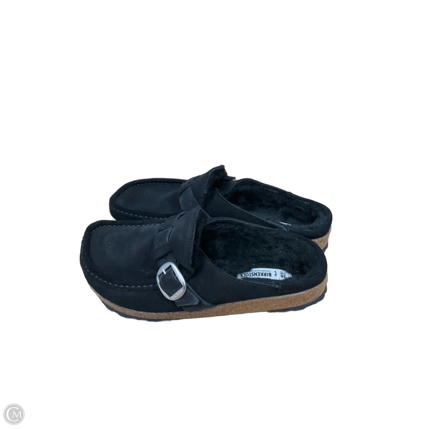Sandals Flats By Birkenstock In Black, Size: 7