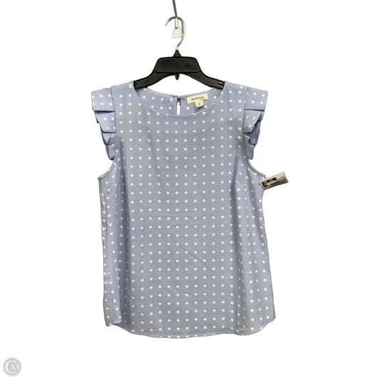 Top Sleeveless By Monteau In Blue, Size: M