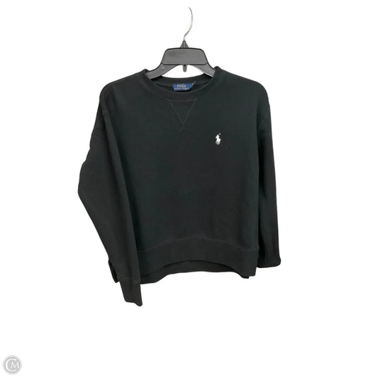 Sweatshirt Crewneck By Polo Ralph Lauren In Black, Size: S