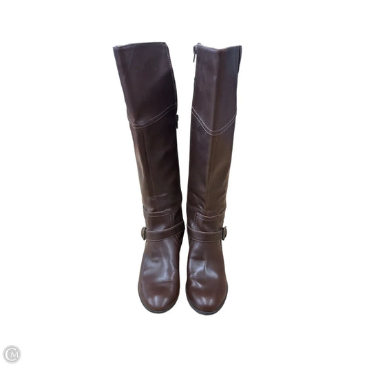 Boots Knee Heels By Indigo Rd In Brown, Size: 8.5