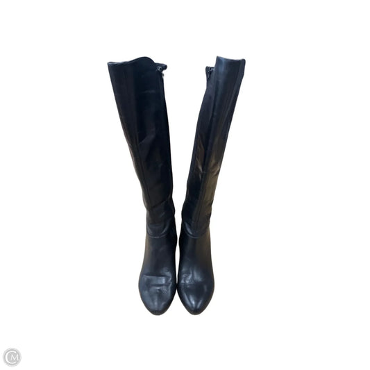 Boots Knee Heels By Anne Klein In Black, Size: 9