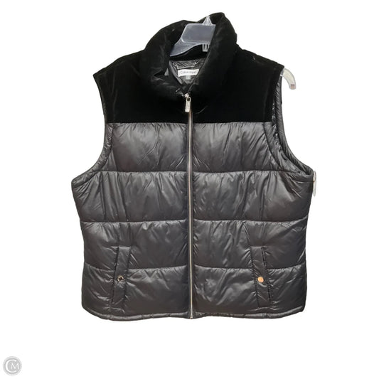 Vest Puffer & Quilted By Calvin Klein In Black, Size: Xl