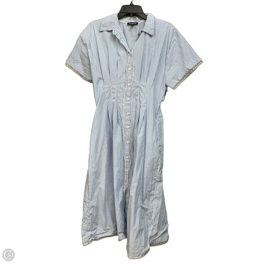 Dress Casual Maxi By J. Crew In Blue, Size: L