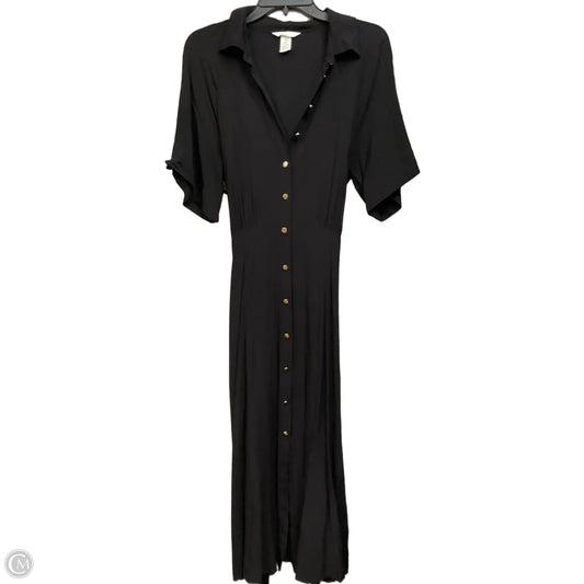 Dress Casual Maxi By H&m In Black, Size: M