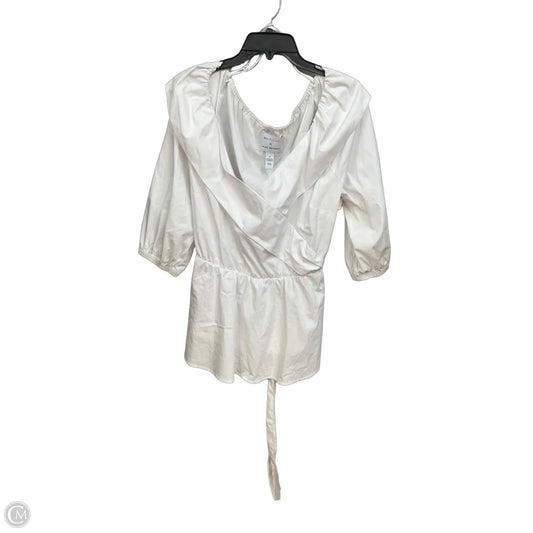 Top Long Sleeve By Lane Bryant In White, Size: 2x