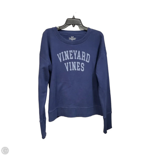 Sweatshirt Crewneck By Vineyard Vines In Blue, Size: L