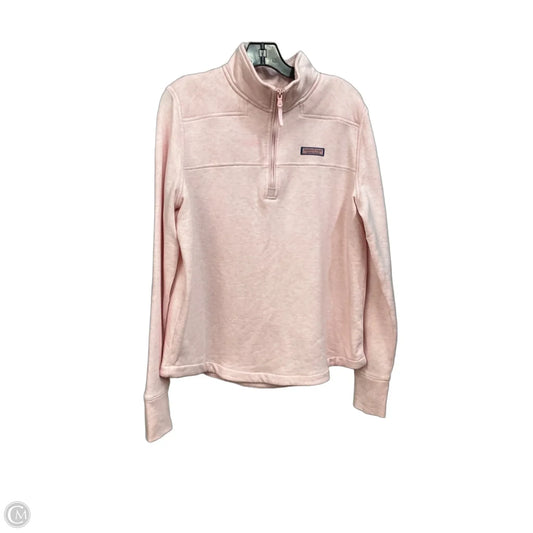 Athletic Sweatshirt Collar By Vineyard Vines In Pink, Size: Xl