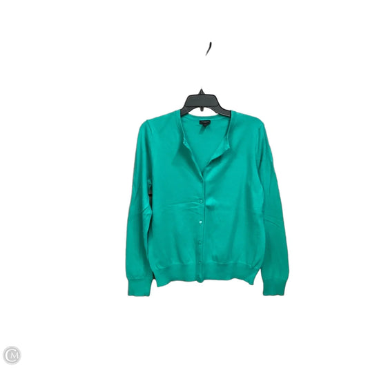 Cardigan By Ann Taylor In Green, Size: L