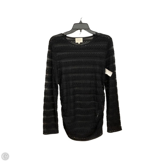 Top Long Sleeve Designer By Sezane In Black, Size: Xl
