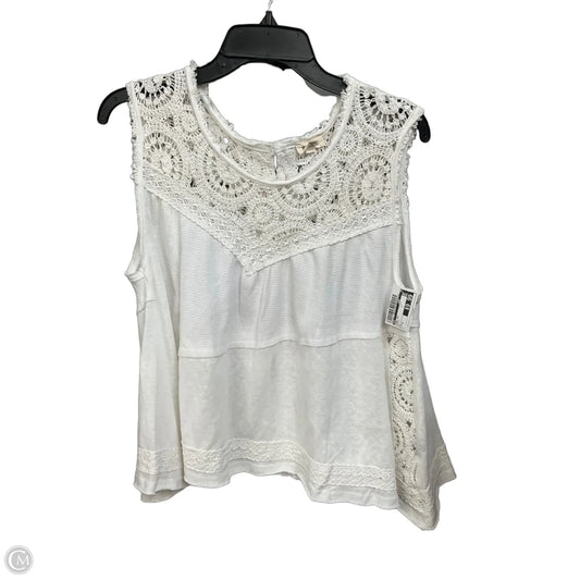 Tank Top By Pol In White, Size: S
