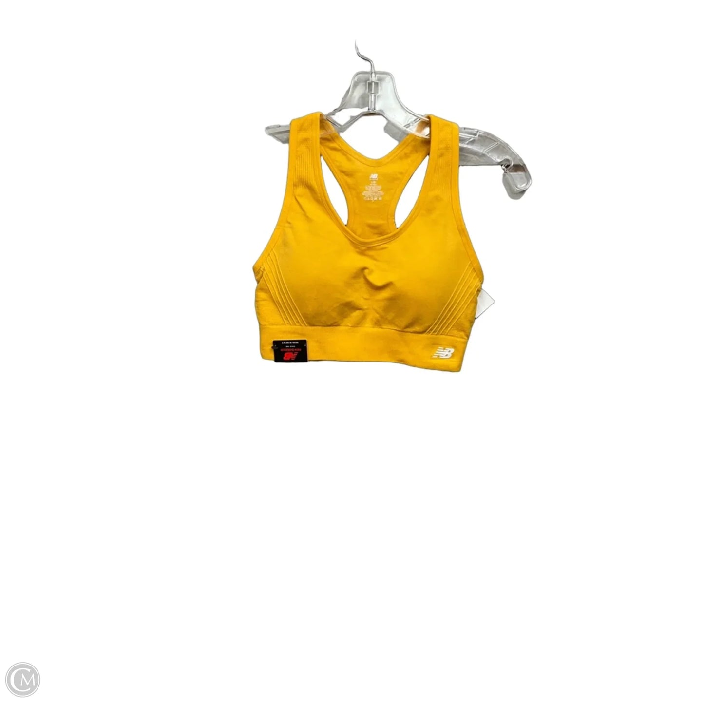 Athletic Bra By New Balance In Yellow, Size: L