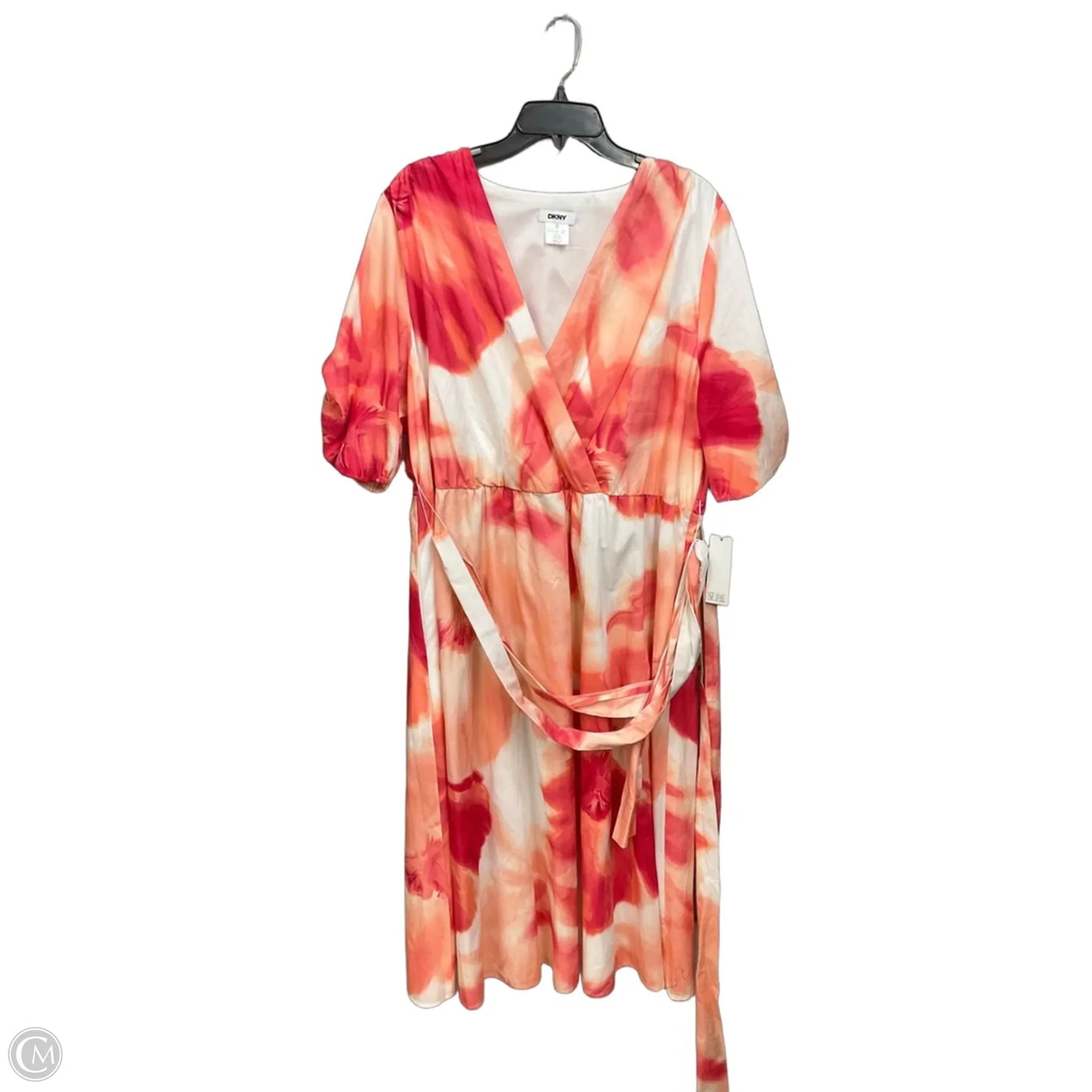 Dress Party Midi By Dkny In Pink, Size: 2x