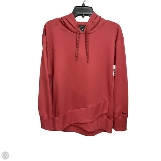 Athletic Sweatshirt Hoodie By Nike Apparel In Red, Size: S