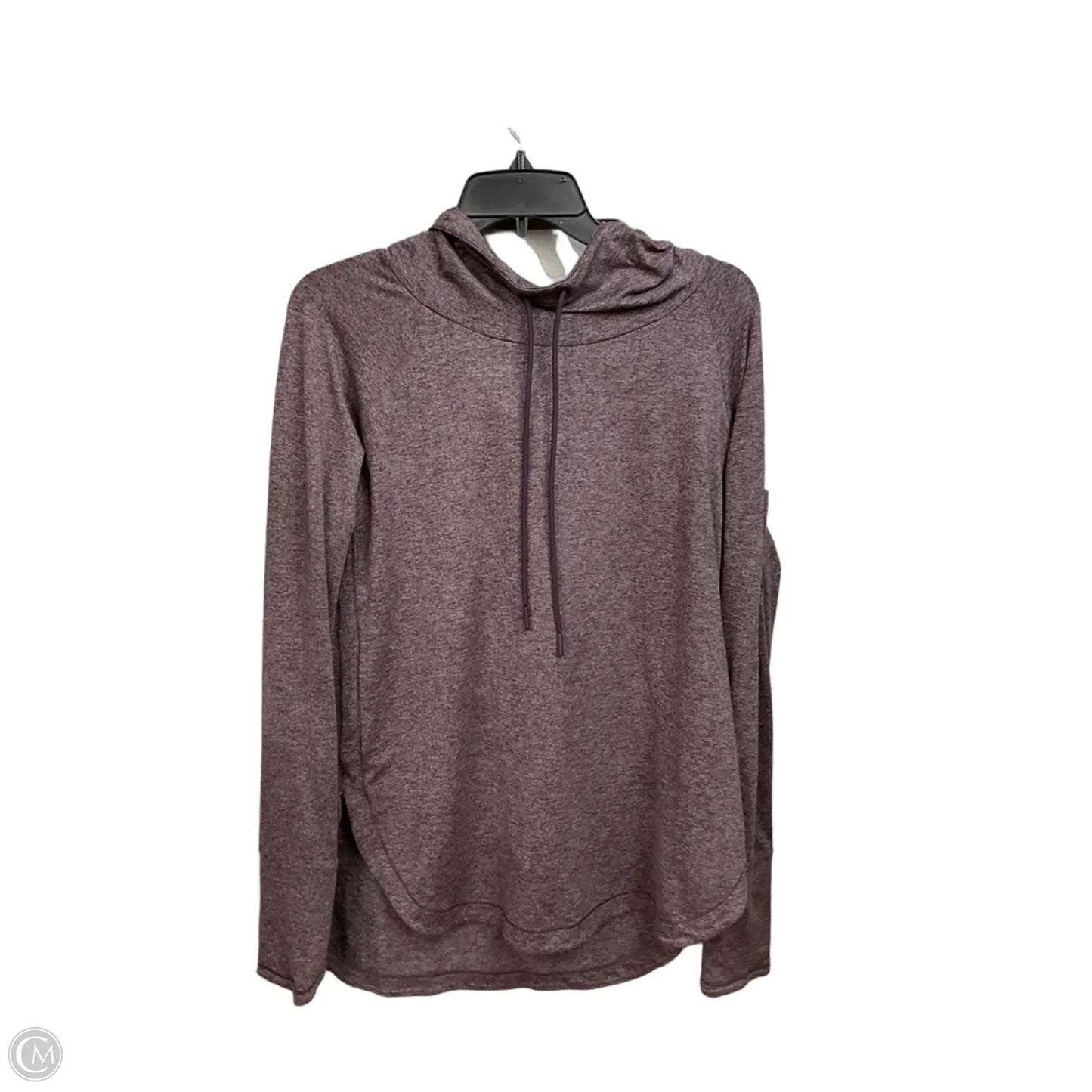 Athletic Top Long Sleeve Hoodie By Athleta In Purple, Size: M