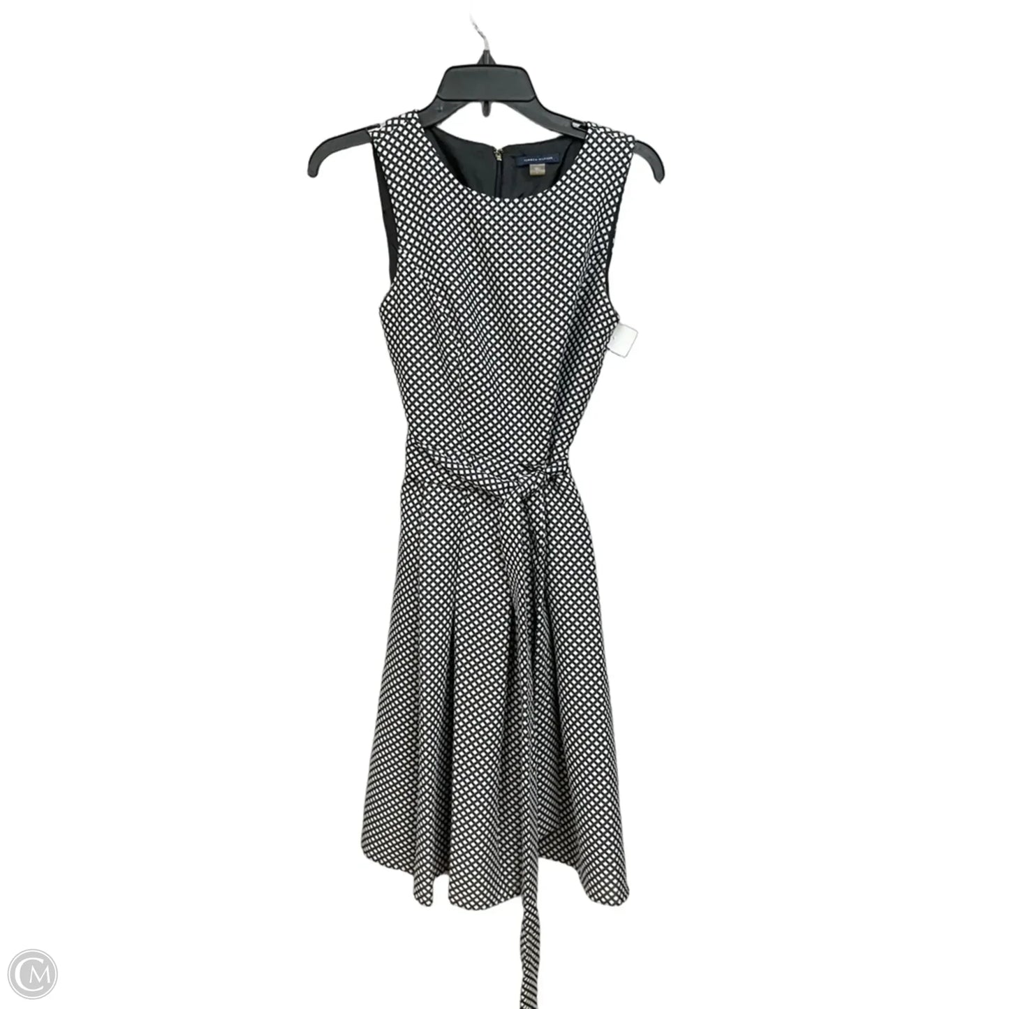 Dress Casual Midi By Tommy Hilfiger In Black & White, Size: Xs