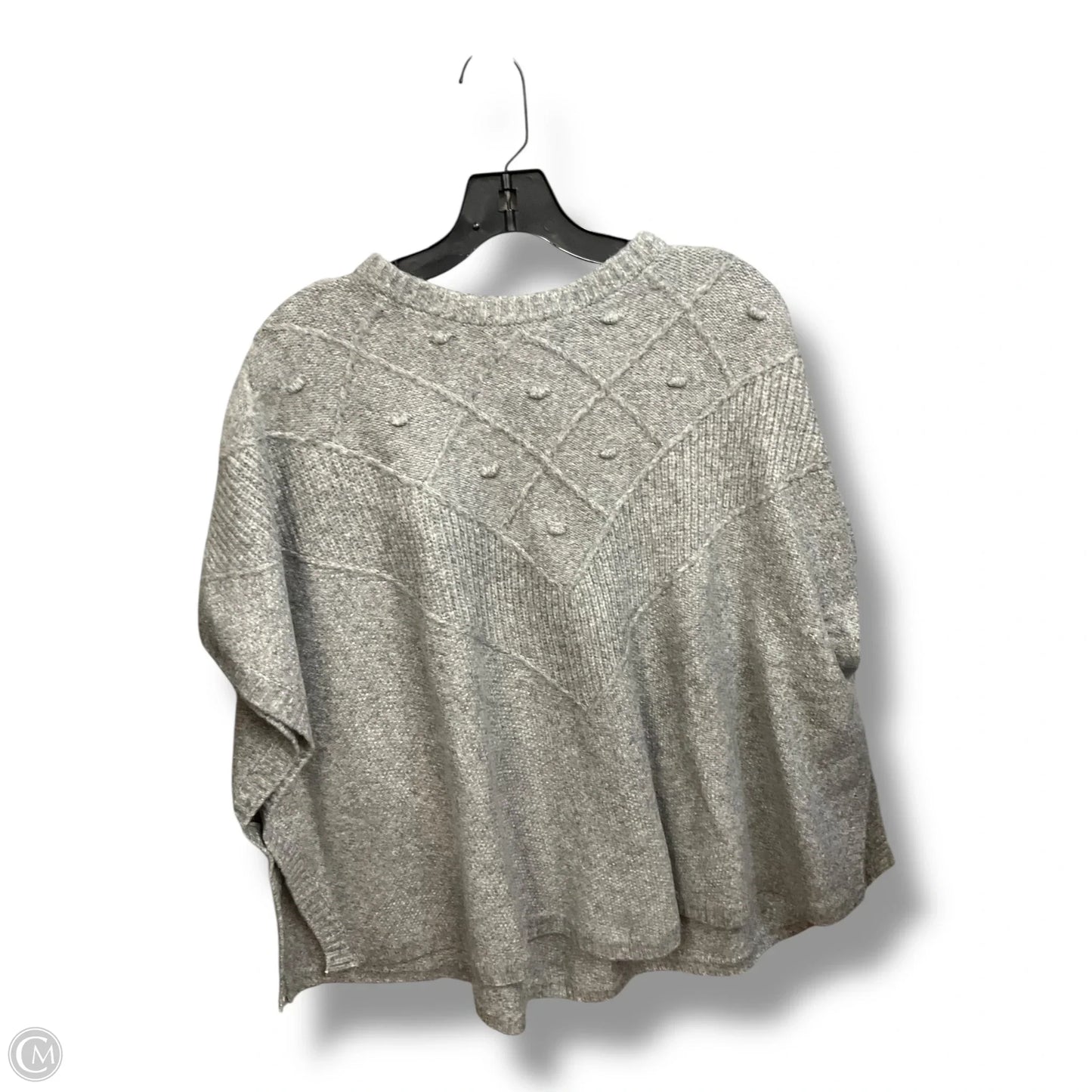 Poncho By Loft In Grey, Size: Xs